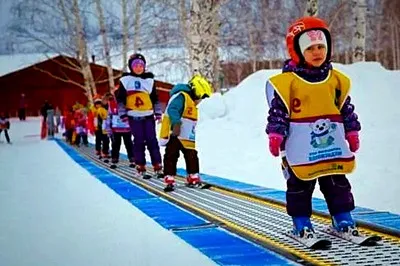 Ленточный подъемник в центре Медвежонок ГЛЦ Банное